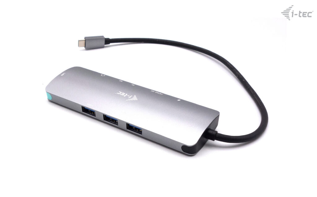 i-tec USB-C Metal Nano Docking Station 4K HDMI LAN with Power Delivery 100W + Universal Charger 100W