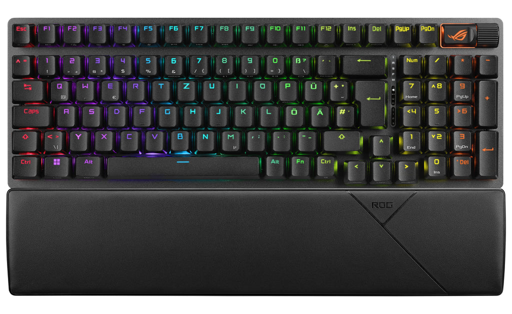 ASUS ROG Strix Scope II 96 Wireless clavier Gaming USB + RF Wireless + Bluetooth QWERTZ Allemand Noir