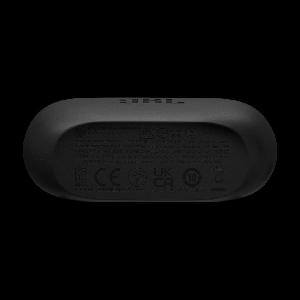 JBL Ecouteurs sans fil Wave Buds 2 Noir