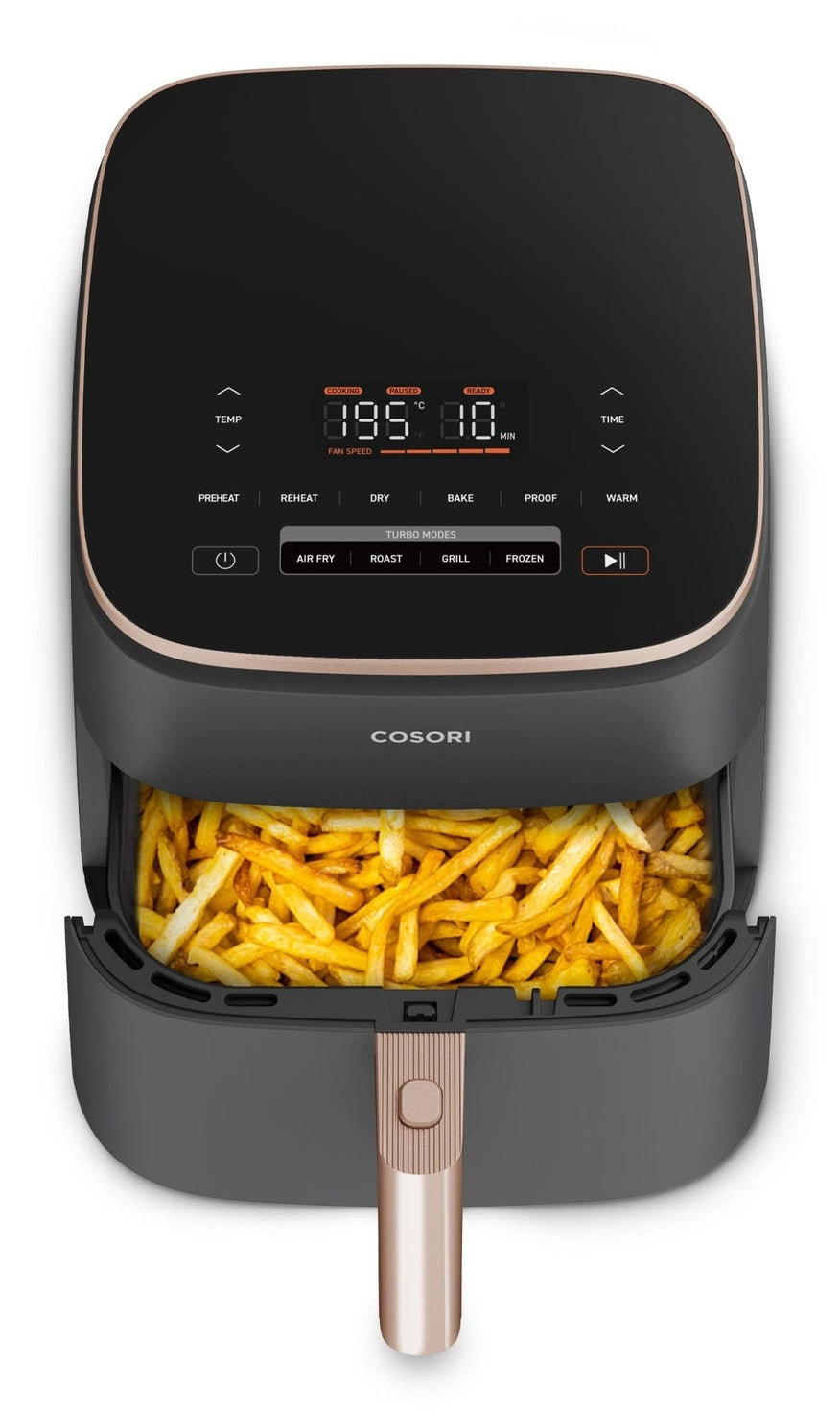 Cosori Turbo Blaze Chef Edition Unique 6 L Autonome 1725 W Friteuse d’air chaud Noir, Rose doré