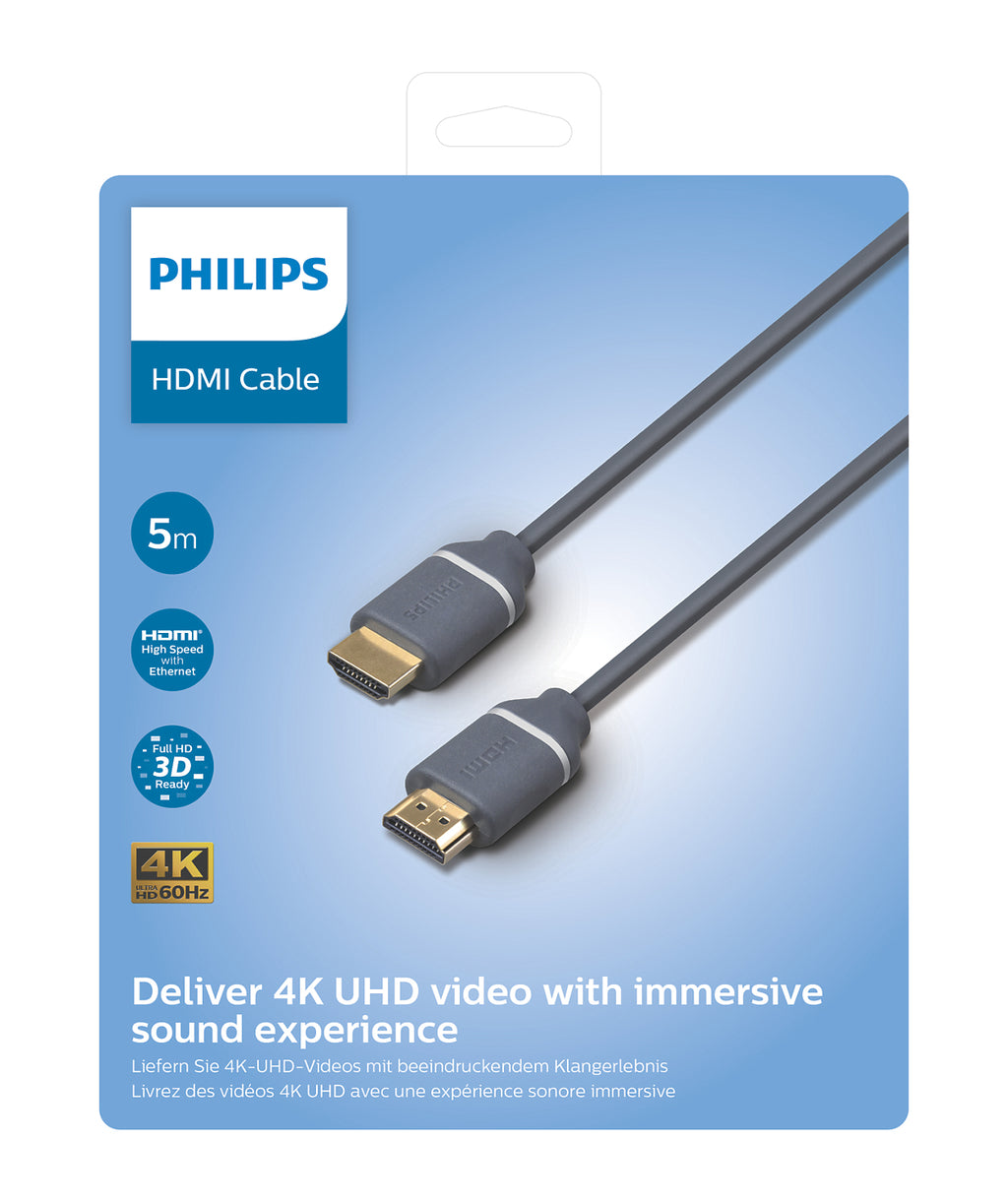 Philips SWV5650G/00 câble HDMI 5 m HDMI Type A (Standard) Gris