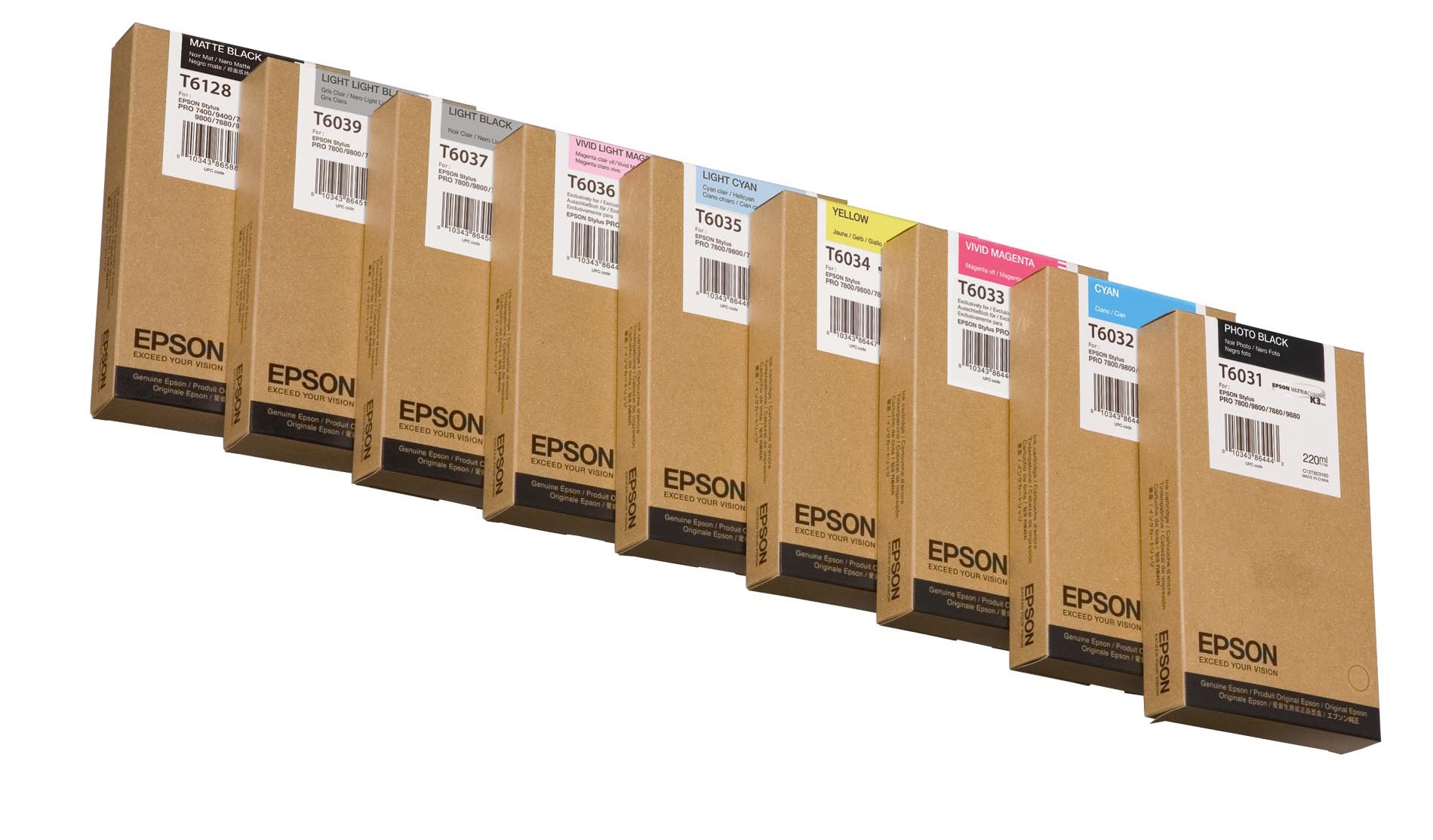 Epson Encre Pigment Cyan Clair SP 7800/7880/9800/9880 (220ml)