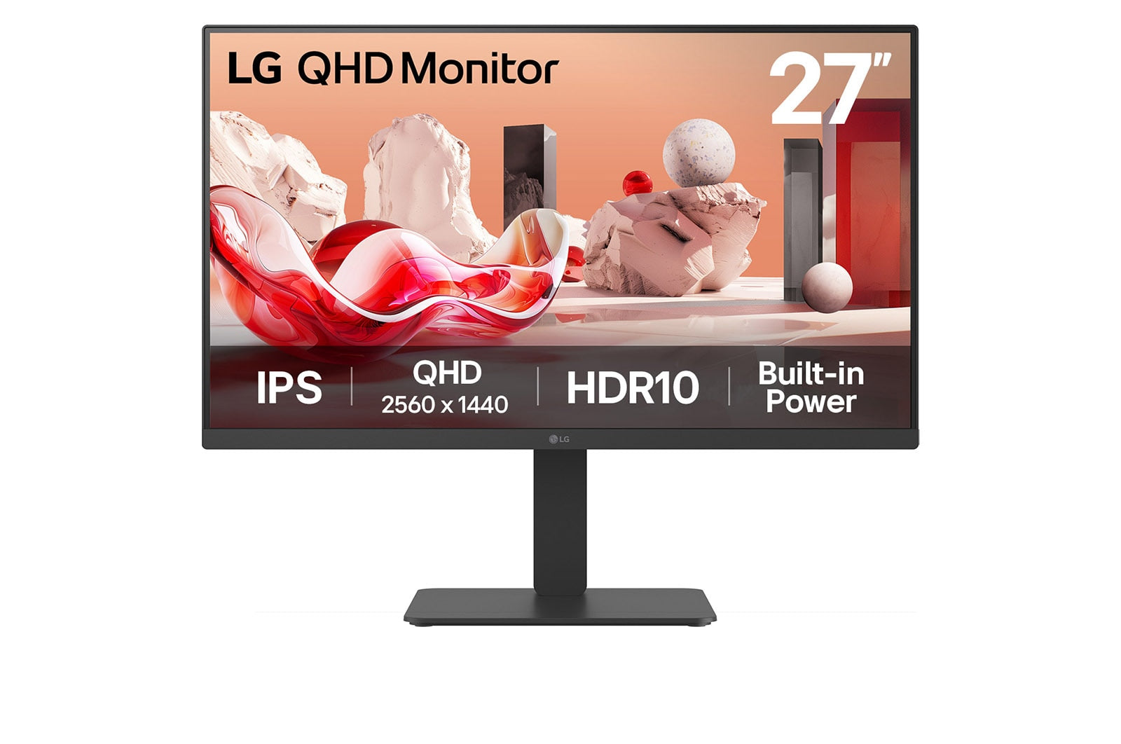 LG 27BA54QB-B écran plat de PC 68,6 cm (27") 2560 x 1440 pixels Quad HD LCD Noir