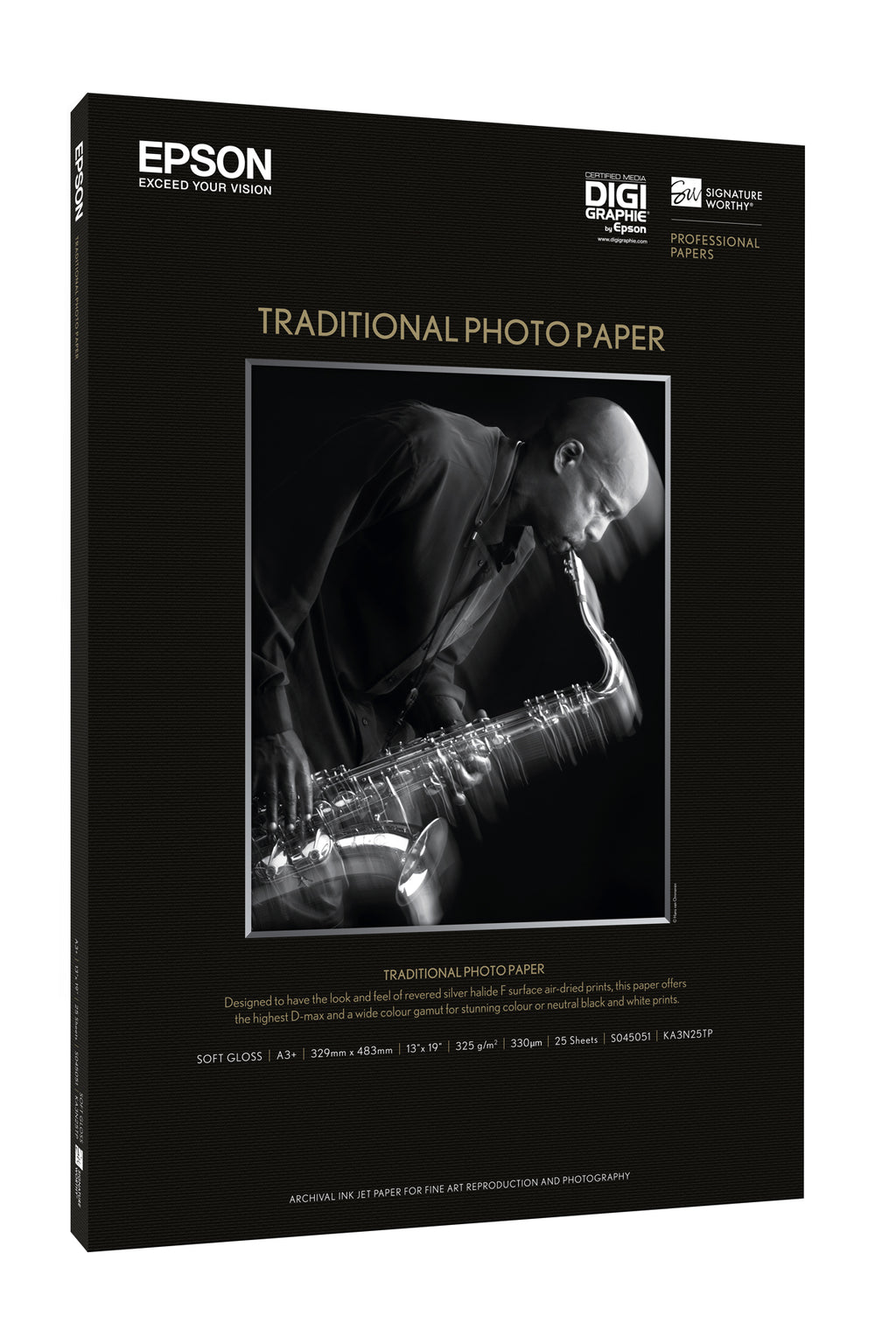 Epson Pap Photo Traditionnel 330g 25f. A3+ (32,9x48,3cm)