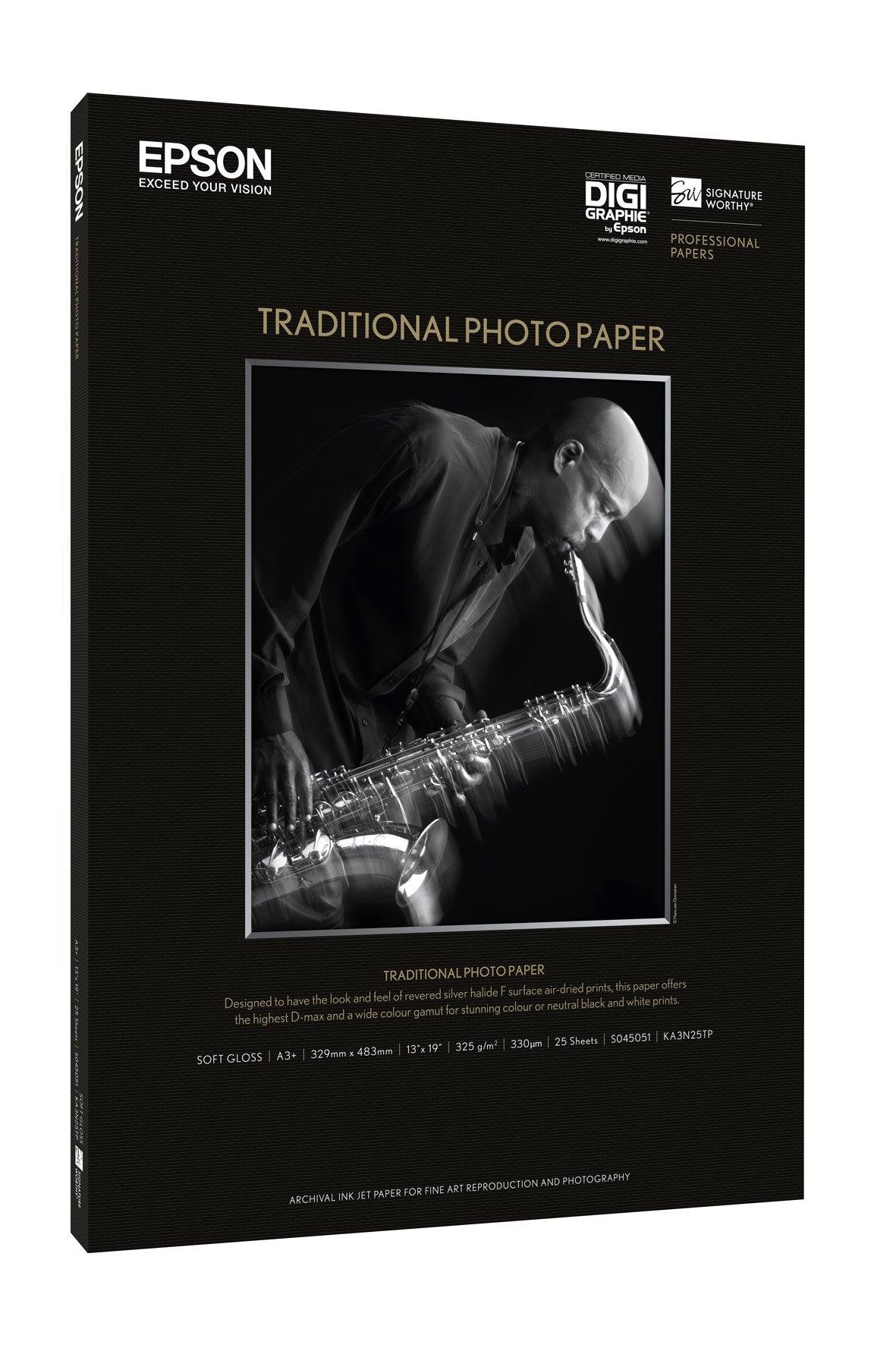 Epson Pap Photo Traditionnel 330g 25f. A3+ (32,9x48,3cm)