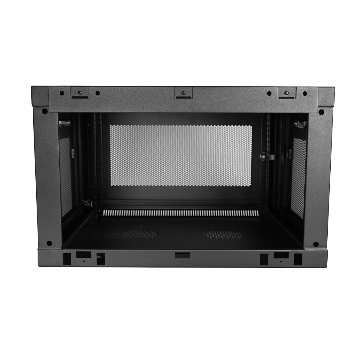 StarTech.com Armoire Réseau Murale 6U avec Étagère 1U, Rack Serveur 19" à Charnières et Ventilée