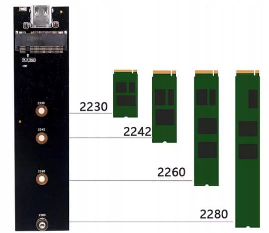Adaptateur SSD M.2 USB 3.0 NGFF avec boîtier M.2 SATA Zenwire BS-2809S