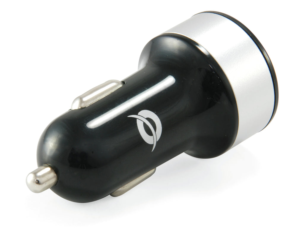 Conceptronic CUSBCAR2A chargeur d'appareils mobiles Tablette Argent Allume-cigare Auto