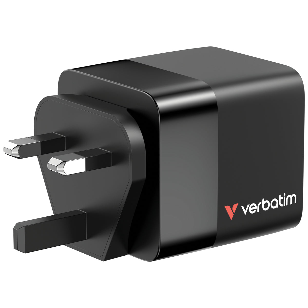 Verbatim Chargeur GaN 65W Universel, Charge Rapide, Secteur, Noir