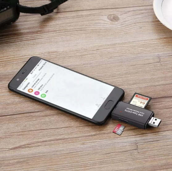 Lecteur de cartes SD, adaptateur 5-en-1, clé USB, Micro USB, USB-C, OTG, Zenwire BYL-2217TU