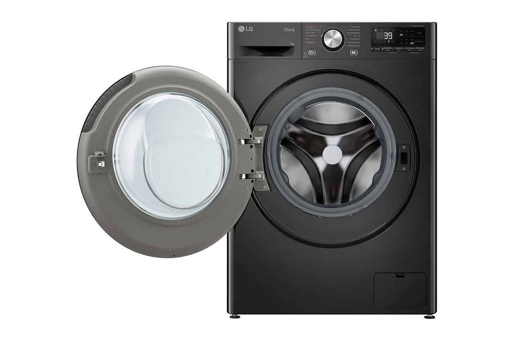 LG F2V7SLIM9B machine à laver Charge avant 9 kg 1200 tr/min Noir - vue 2