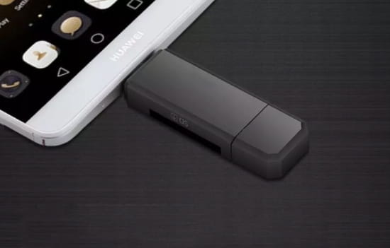 Lecteur de cartes SD, adaptateur 5-en-1, clé USB, Micro USB, USB-C, OTG, Zenwire BYL-2217TU