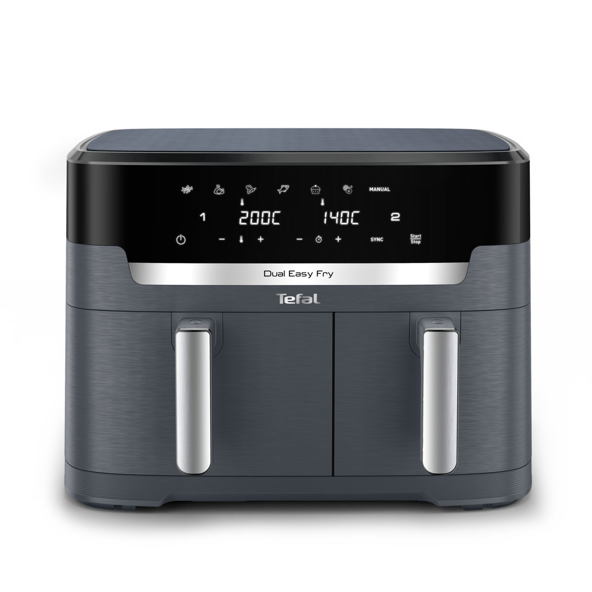 Tefal EY942B Double 11 L Autonome 2700 W Friteuse d’air chaud Gris
