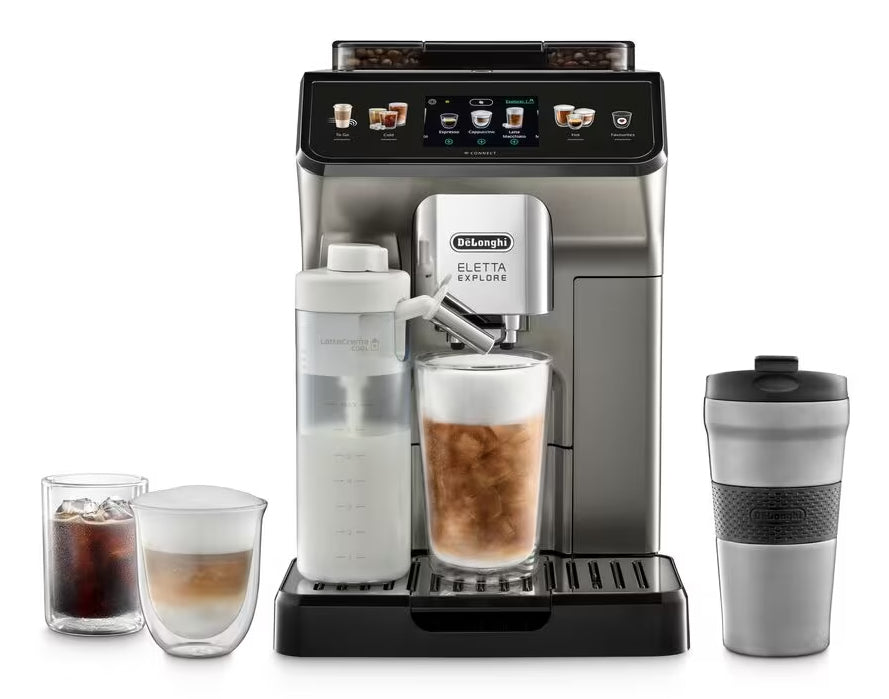 De’Longhi Eletta Explore ECAM450.86.T Machine à Espresso Entièrement Automatique, 1,8 L