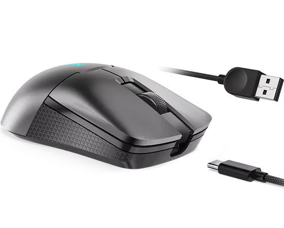 Lenovo M600s Souris Gaming Ambidextre, RF Wireless, Bluetooth, USB Type-C, Optique 19000 DPI, Gris