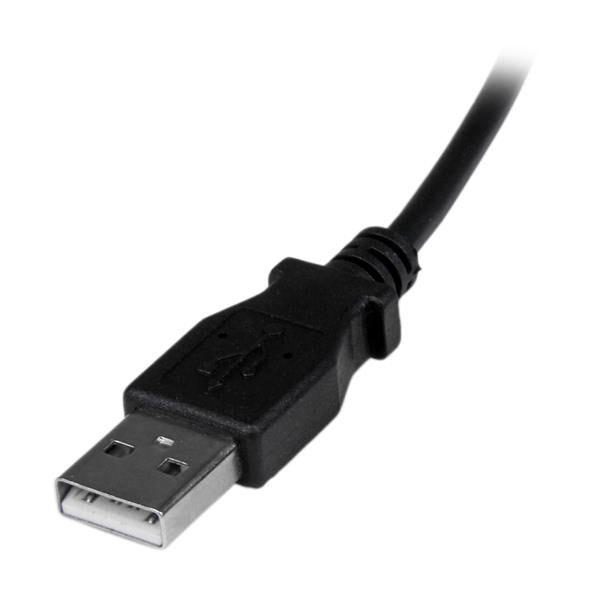 StarTech.com Câble Micro USB 2 m - USB A vers Micro B coudé 90° vers le bas