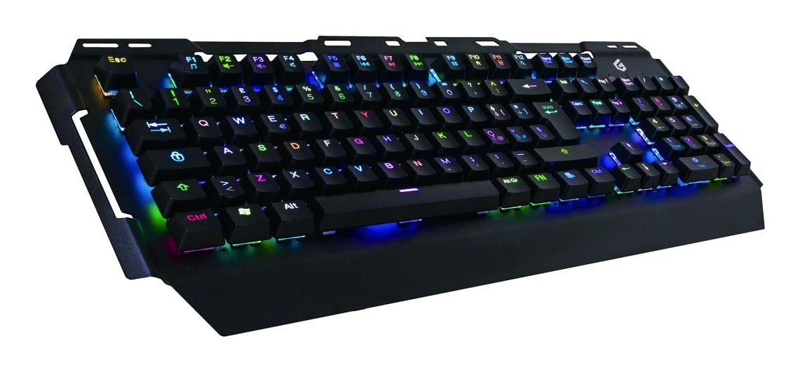 Conceptronic KRONIC Clavier Gaming Mécanique USB QWERTY Italien, Rétroéclairage RGB, Noir