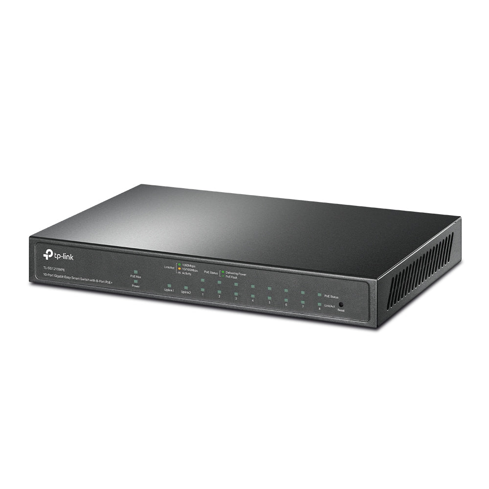 TP-Link TL-SG1210MPE commutateur réseau Géré L2 Gigabit Ethernet (10/100/1000) Connexion Ethernet, supportant l'alimenta