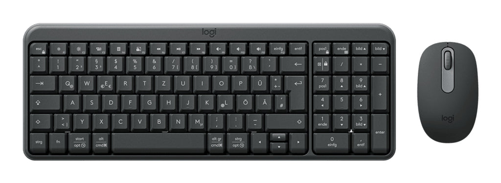 Logitech MK250 Sæt med mus og tastatur Trådløs Tysk