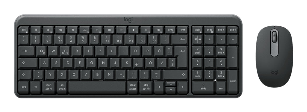 Logitech MK250 Sæt med mus og tastatur Trådløs Tysk