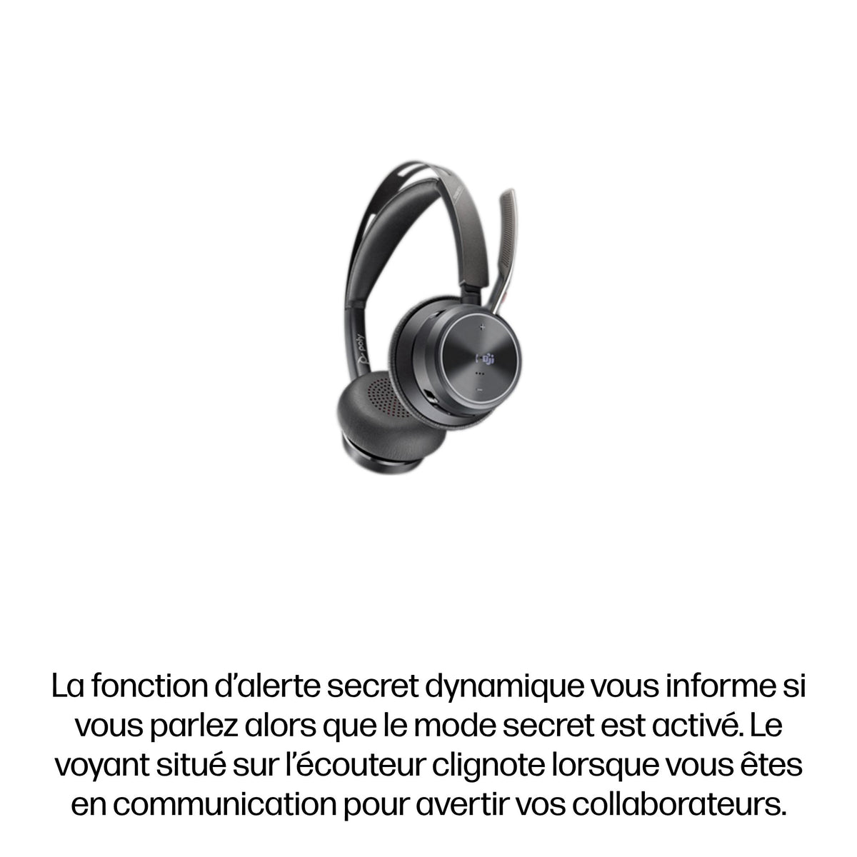 HP Poly Micro-casque Poly Voyager Focus 2-M USB-C-C Adaptateur USB-C/A Socle de chargement