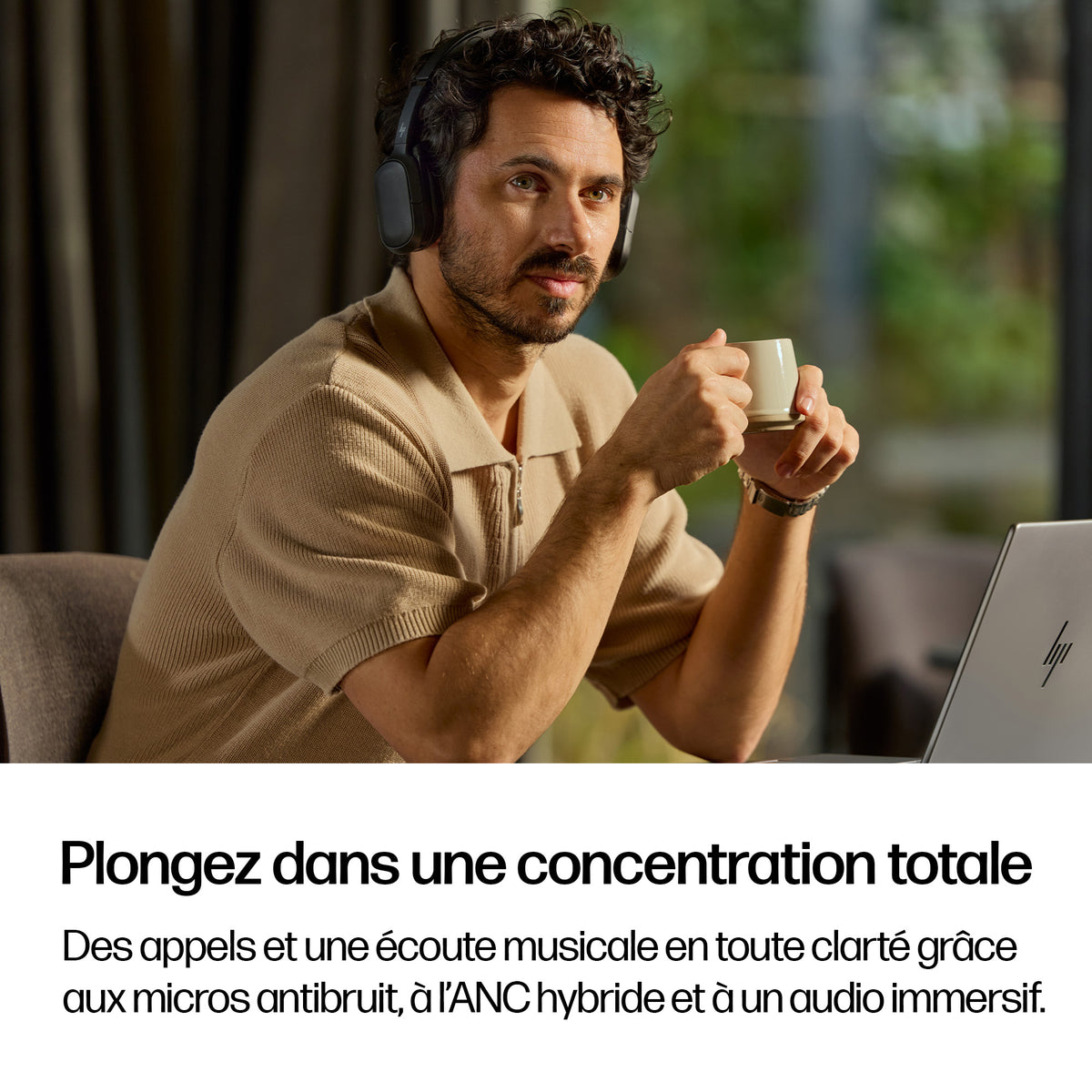 HP Poly Micro-casque stéréo Bluetooth Focus 625 Fold
