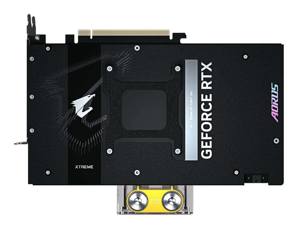 GIGABYTE AORUS GeForce RTX 5090 XTREME WATERFORCE WB 32G Carte Graphique - 32 Go GDDR7, 512 bits, PCI-E 5.0, 2655 MHz Fréquence du Cœur, 3 x DP 2.1a, 1 x HDMI 2.1b, NVIDIA DLSS 4, GV-N5090AORUSX WB-32GD