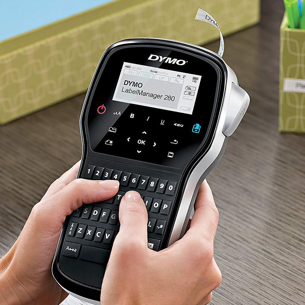DYMO LabelManager Étiqueteuse Portable Rechargeable 280 | Clavier QWERTZ | Connectivité PC ou Mac