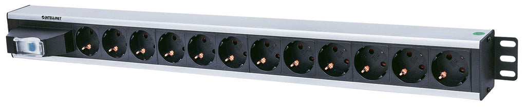 Intellinet 711449 unité de distribution d'énergie 12 sortie(s) CA Noir, Gris