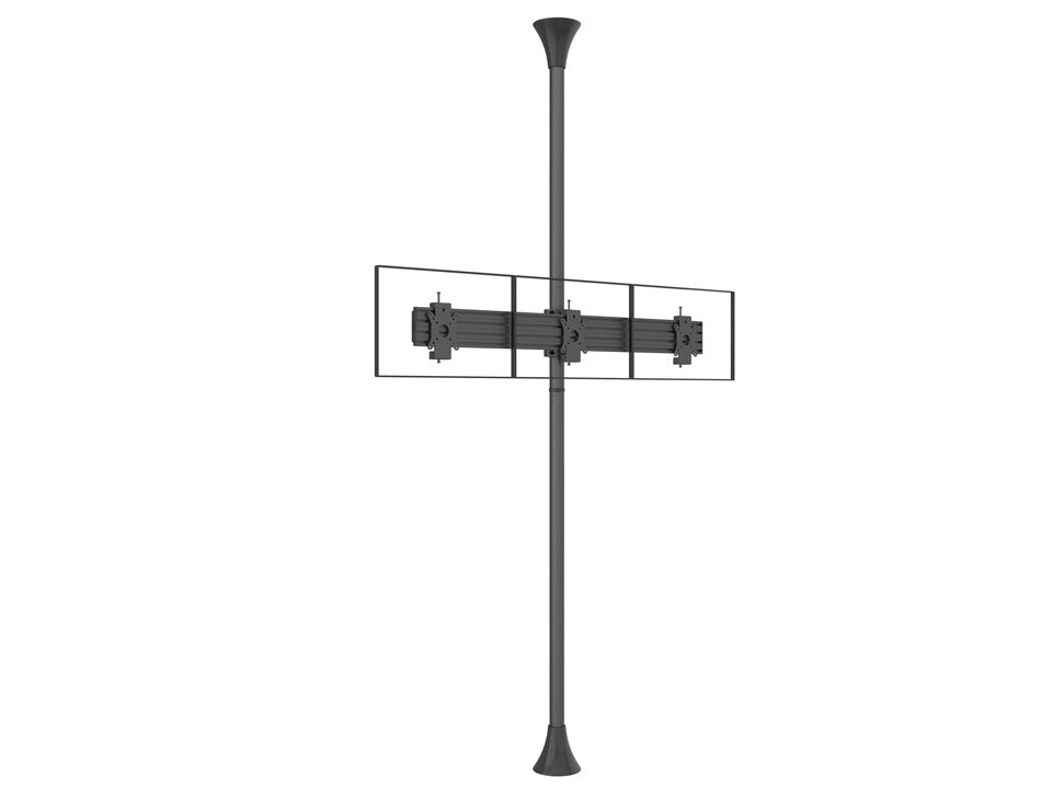 Support de Montage pour Moniteurs Multibrackets 6300, Acier, Noir