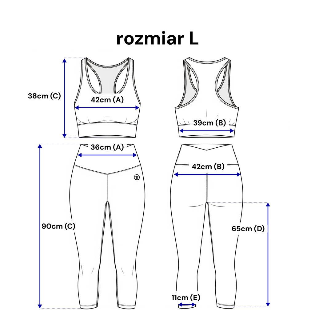 Ensemble de sport composé d'un legging et d'un haut - tissu jersey élastique à rayures
