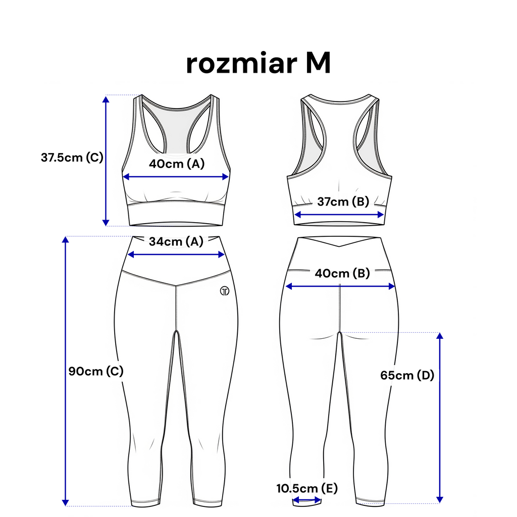 Ensemble de sport composé d'un legging et d'un haut - tissu jersey élastique à rayures