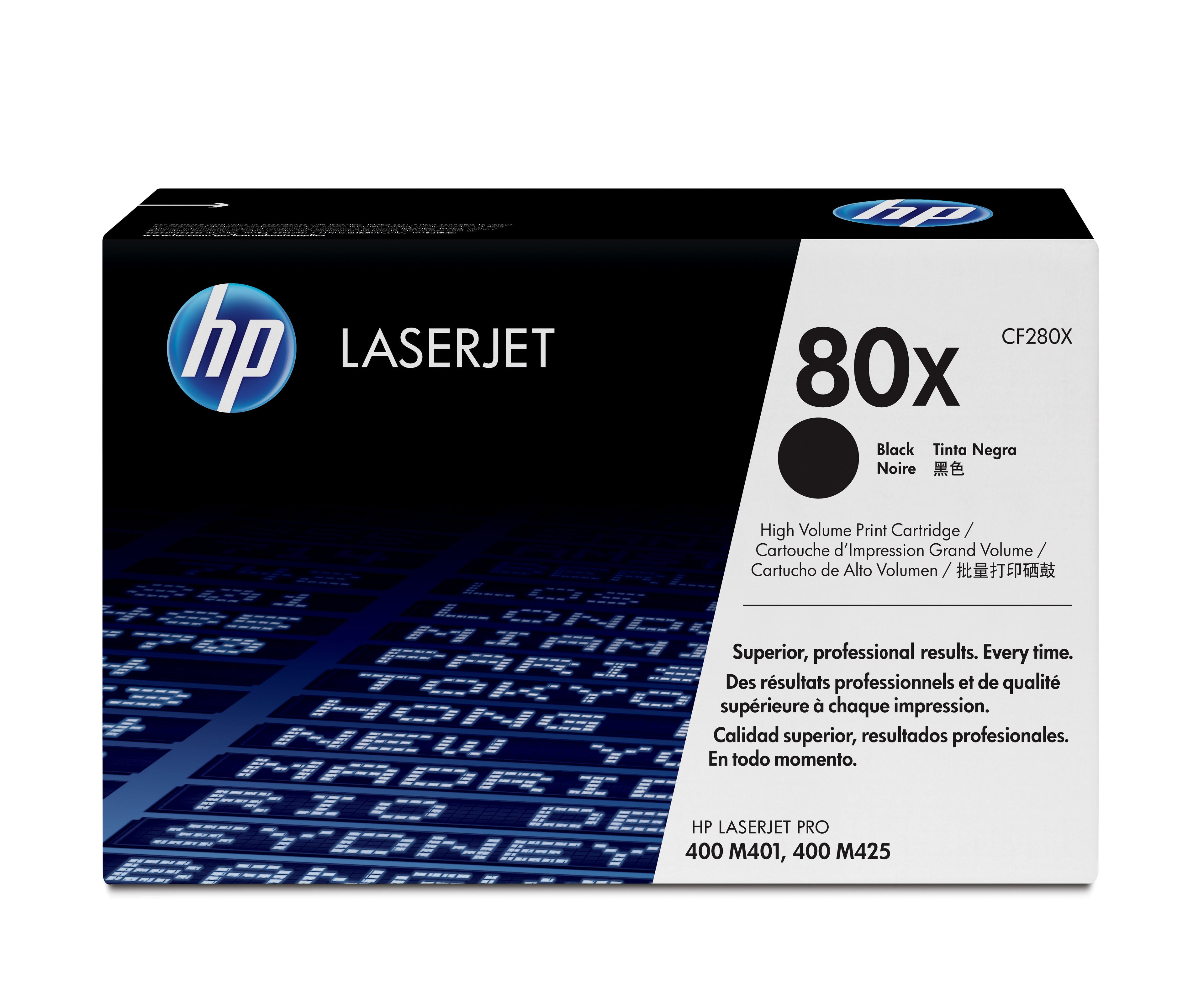 HP 80X toner LaserJet noir grande capacité authentique