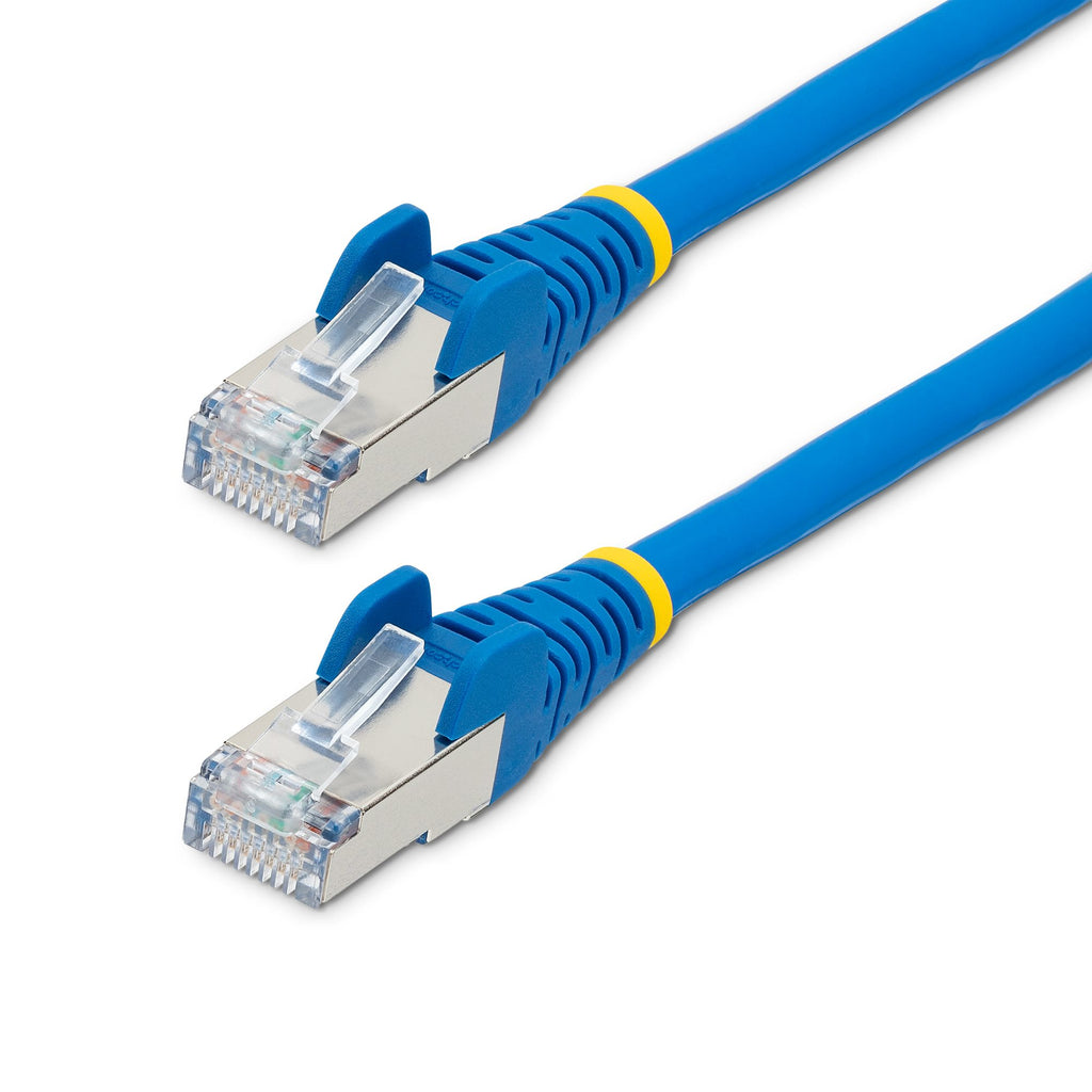 StarTech.com Câble Ethernet CAT6a S/FTP 50cm LSZH 10 Gigabit 500MHz 100W PoE Bleu