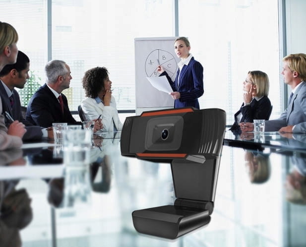 Caméra web FULL HD 1080p avec microphone pour les appels Skype et les conférences, modèle Zenwire W1
