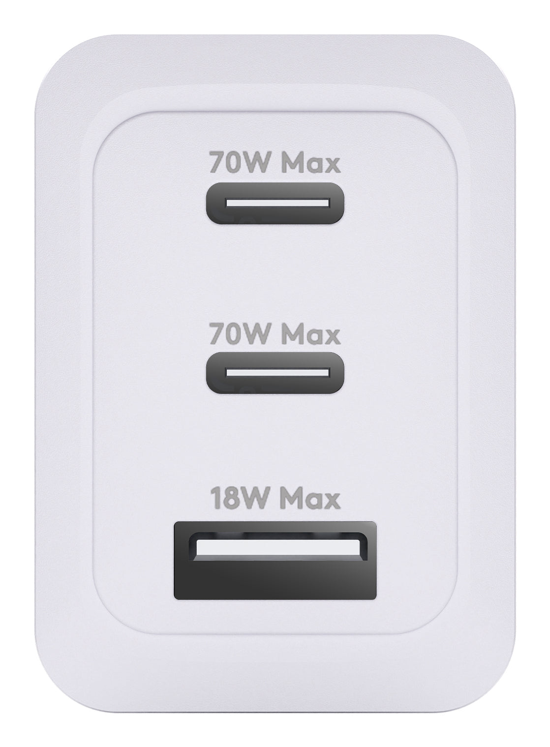 Chargeur Secteur Rapide CI70CCWH4436 pour Ordinateur Portable, Smartphone et Tablette, Blanc