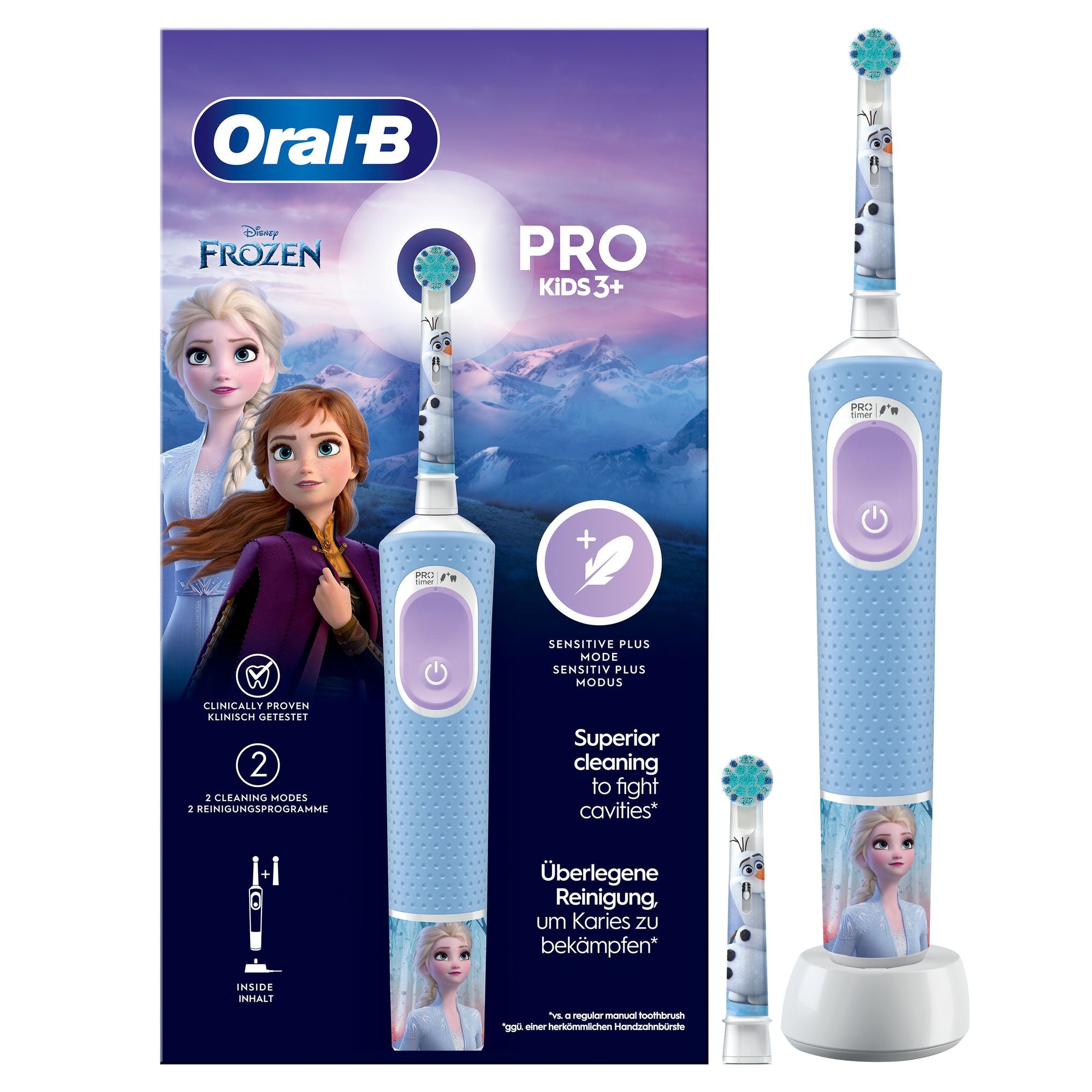 Oral-B Pro Kids Enfant Brosse à dents rotative oscillante Bleu clair