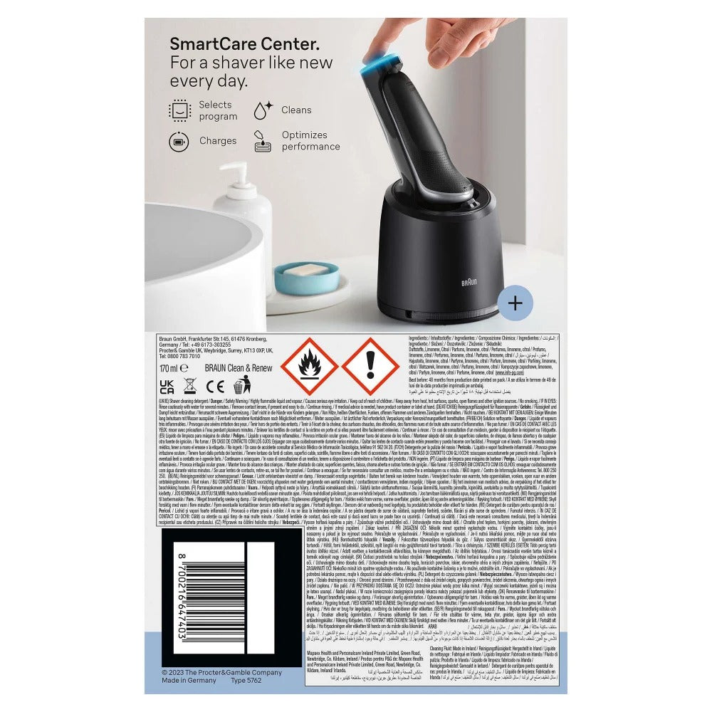 Braun Series 6 62-S7650cc Rasoir à grille Tondeuse Argent