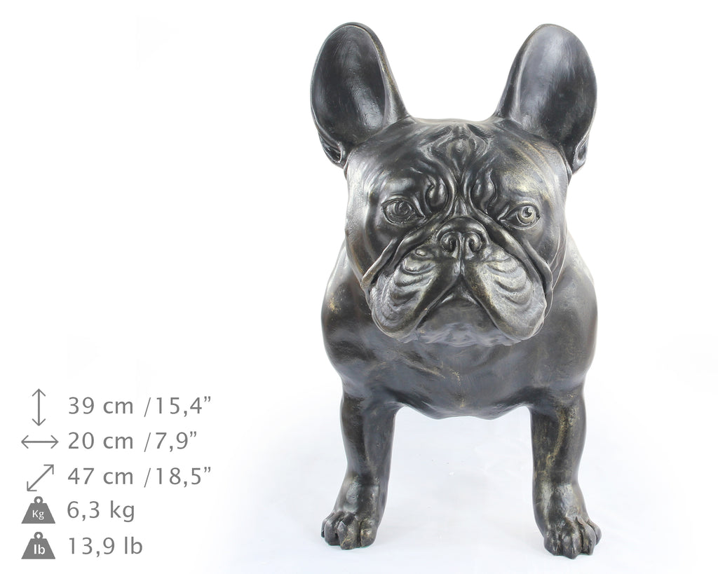 French Bulldog, Frenchie - Life-size dog statue, 1:1 scale figure, statue for the garden by Art-Dog
