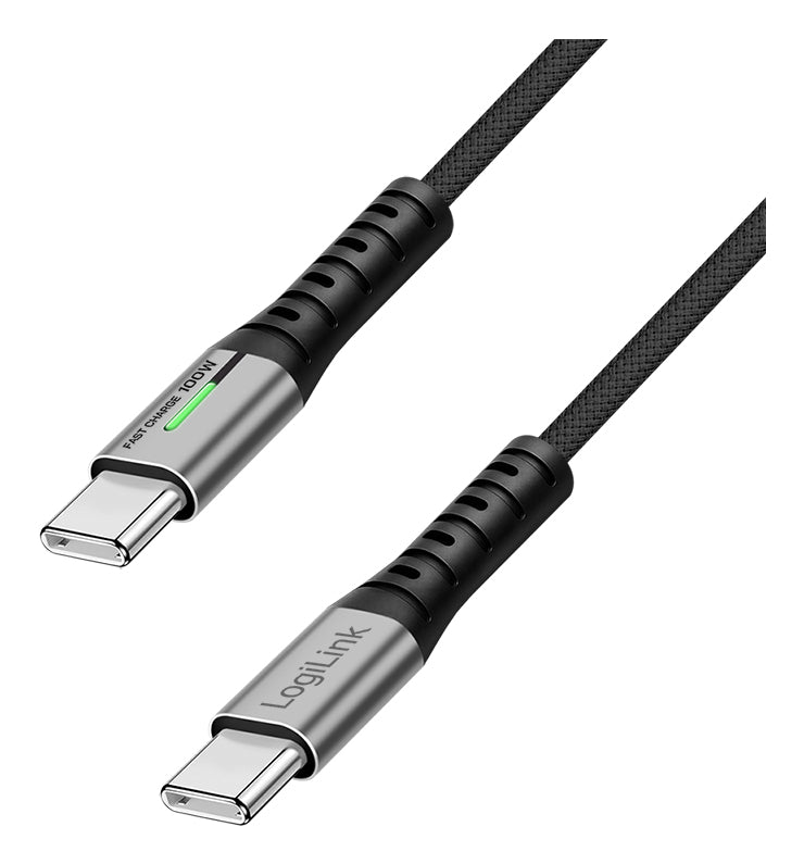 LogiLink CU0430 câble USB USB 3.2 Gen 2x2 0,3 m USB C 20 Gbit/s 100 W Noir