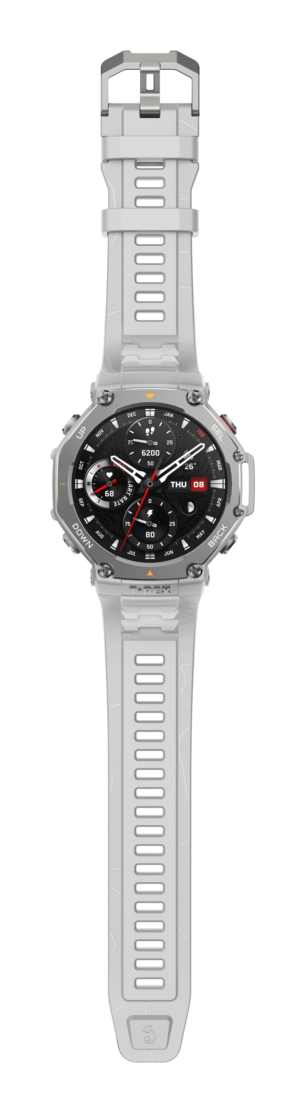 Amazfit T-Rex 3 3,81 cm (1.5") AMOLED Numérique 480 x 480 pixels Écran tactile Acier inoxydable GPS (satellite)