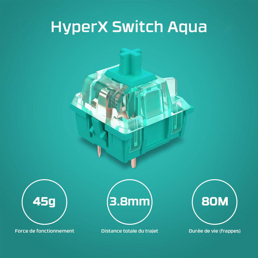 HyperX Alloy Origins Core PBT HX Red - Clavier de jeu mécanique