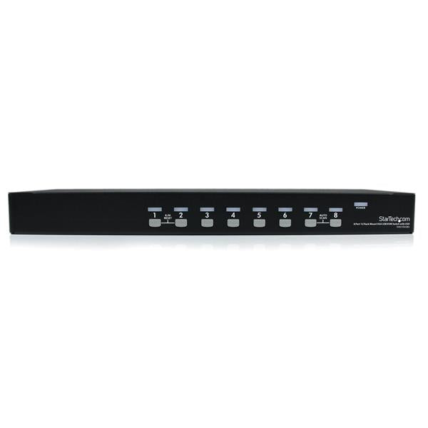 StarTech.com Switch KVM USB VGA 8 ports avec OSD, Montage Rack 1U