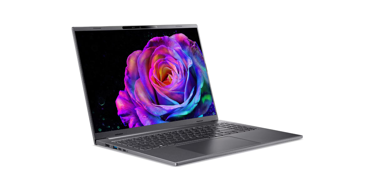 Acer Aspire 16 AI A16-61M-R473 Copilot+ PC AMD Ryzen AI 5 330 Ordinateur portable 40,6 cm (16") WUXGA+ 16 Go LPDDR5x-SDRAM 512 Go SSD Wi-Fi 6E (802.11ax) Windows 11 Home Allemand Gris - vue 2