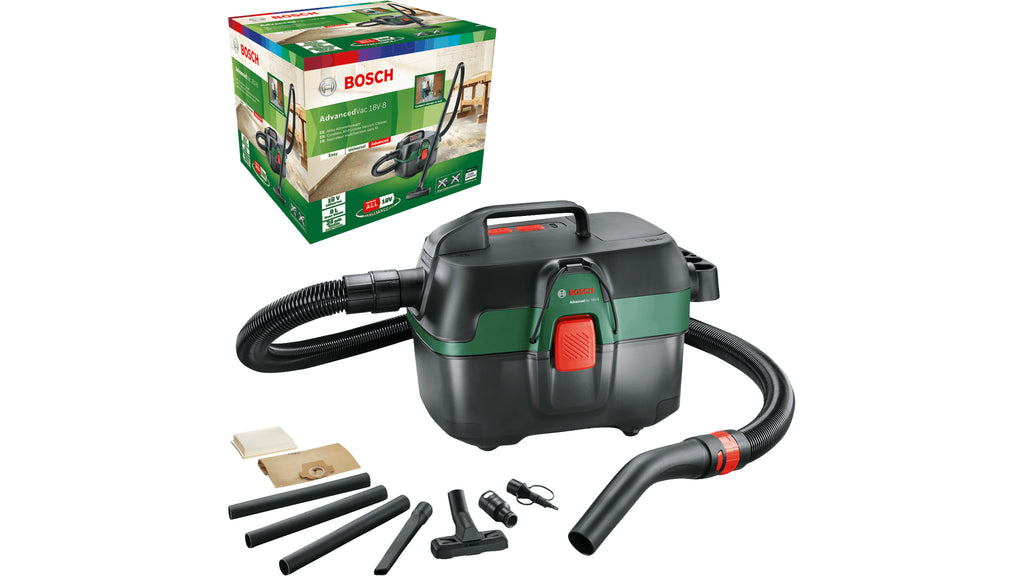 Bosch Bosch AdvancedVac 18V-8 8 L Aspirateur réservoir cylindrique Sec&humide Sac à poussière