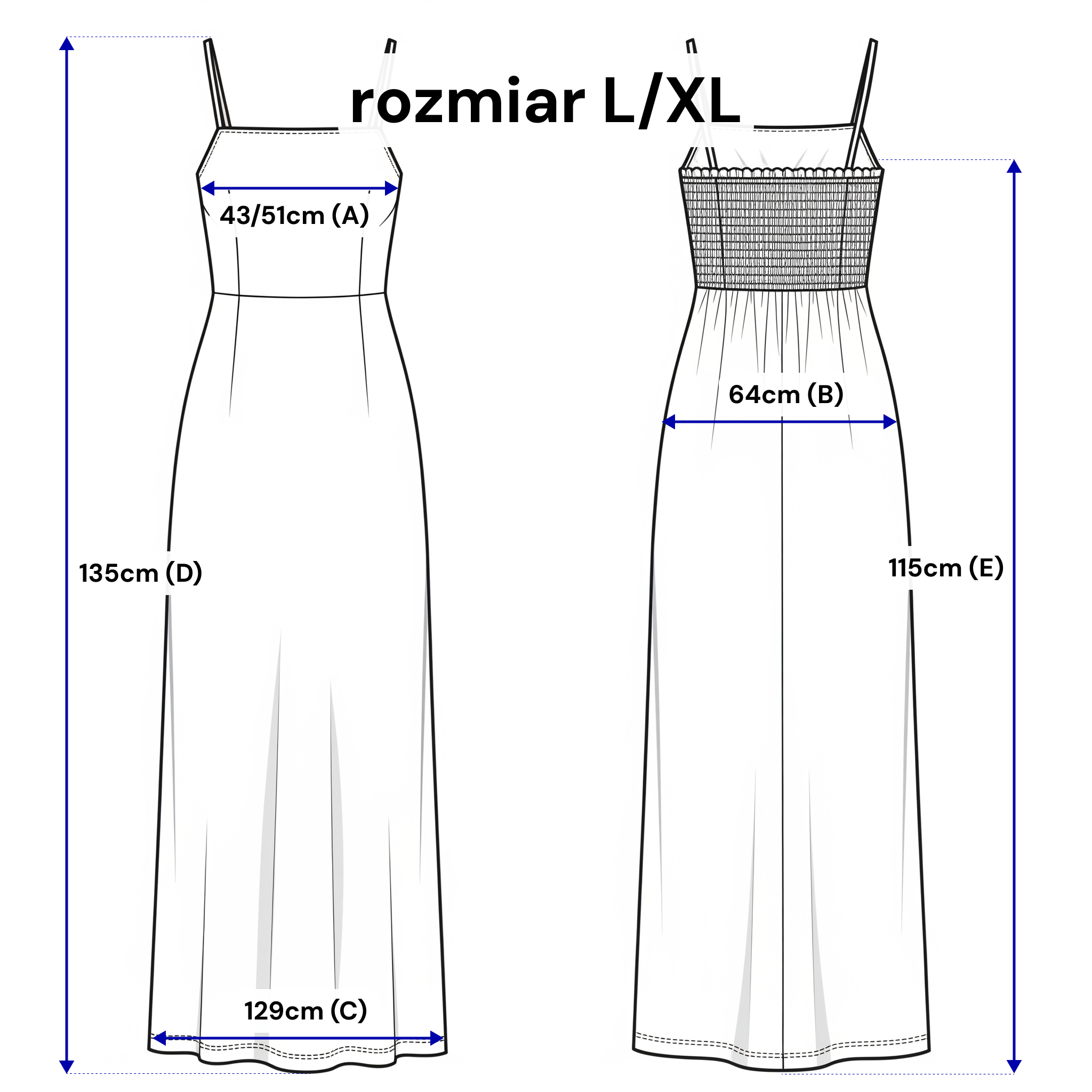 Robe longue en lin à bretelles - évasée et légère