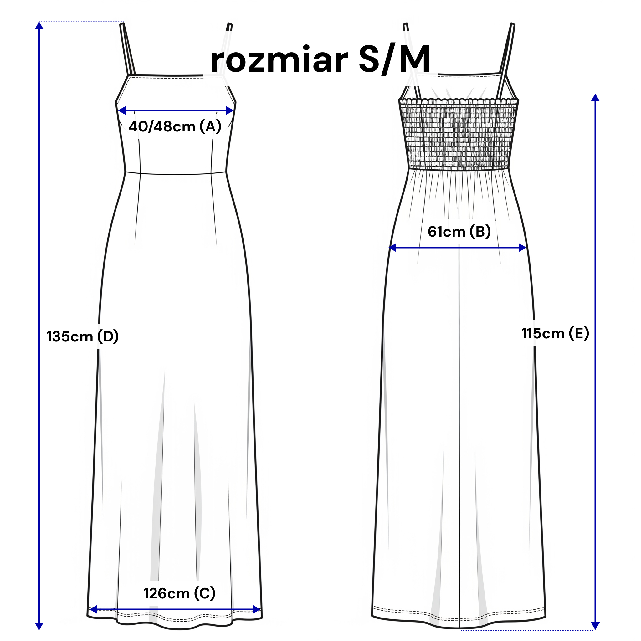 Robe longue en lin à bretelles - évasée et légère