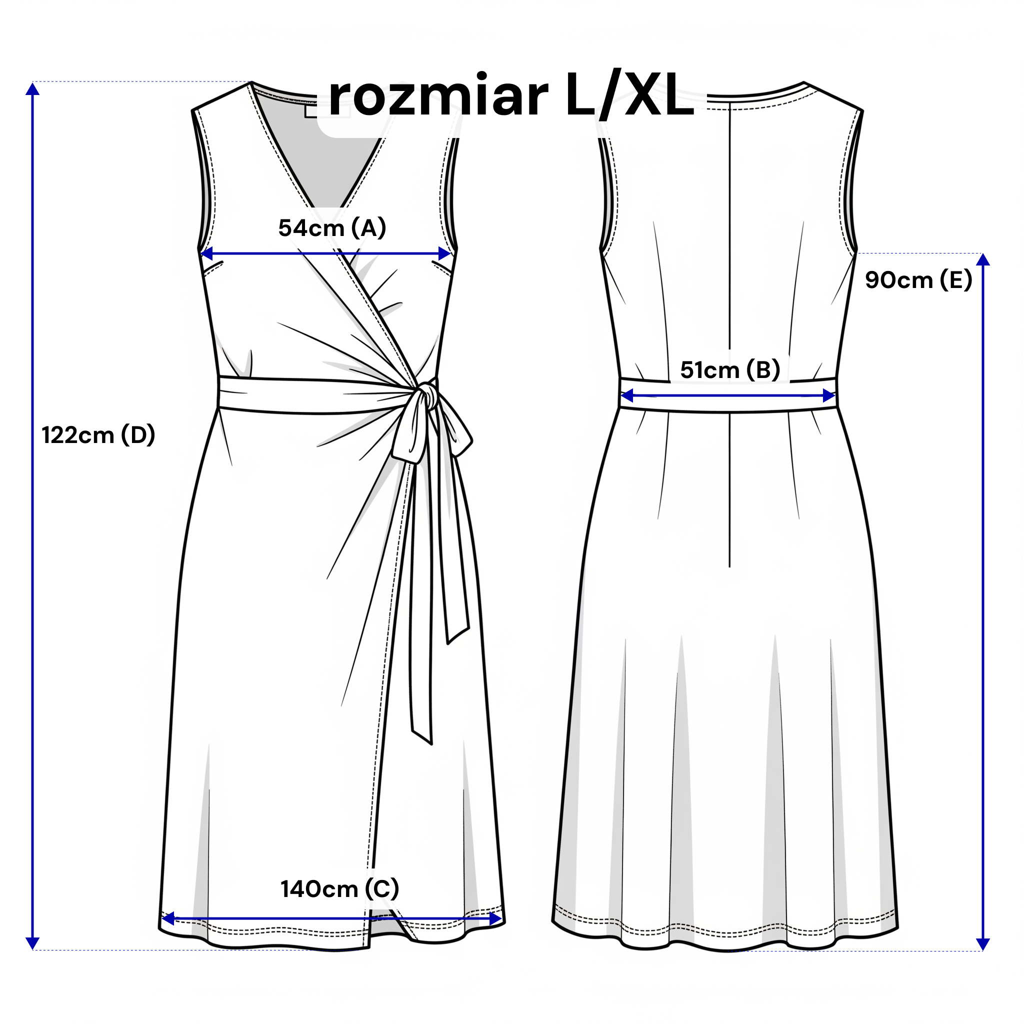 Robe midi en lin à encolure bateau avec nouage - coupe A classique