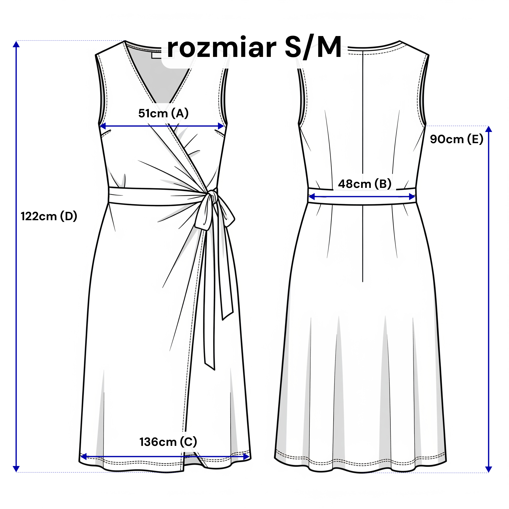 Robe midi en lin à encolure bateau avec nouage - coupe A classique