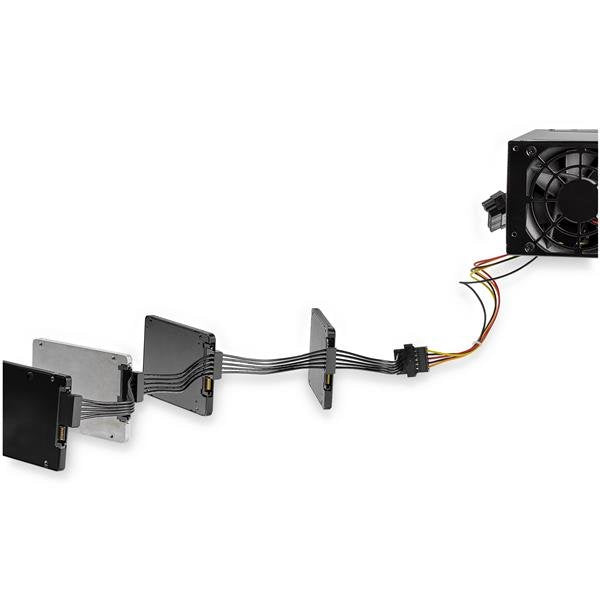 StarTech.com Câble adaptateur répartiteur d'alimentation SATA 4x